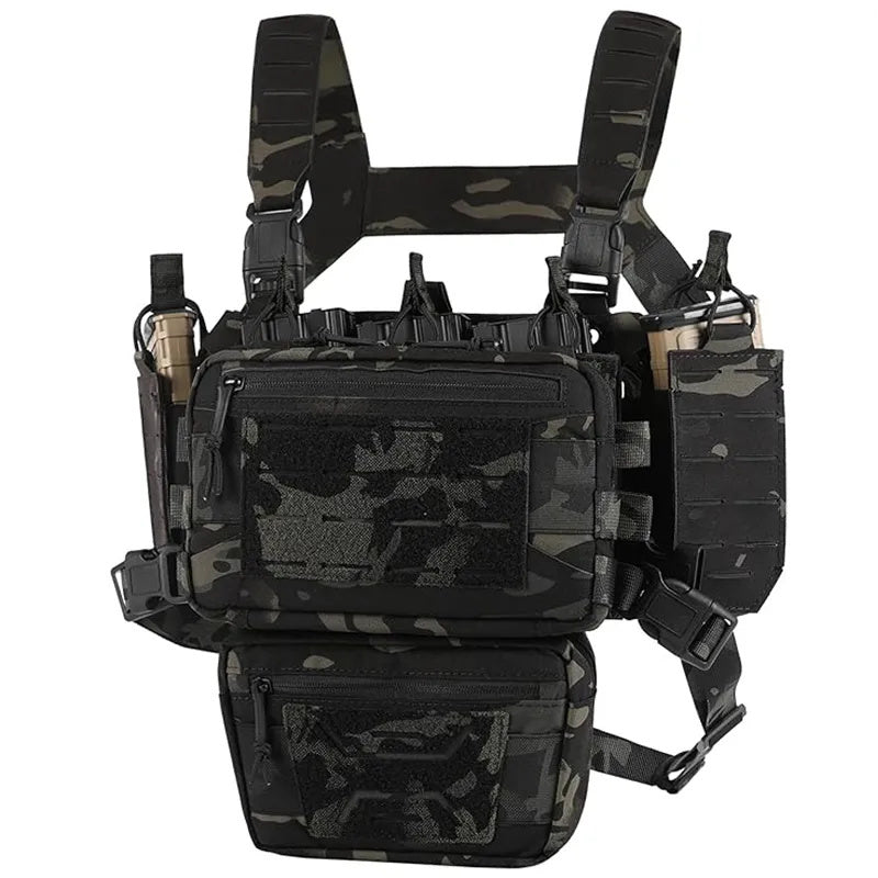 Chest Rig Tactical Chest Rig Molle Modular Micro Fight Chest Rigs With Magazine Pouch For Outdoor Hunting Aisoft