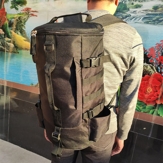 Outdoor Cylindrical Fishing Gear Backpack