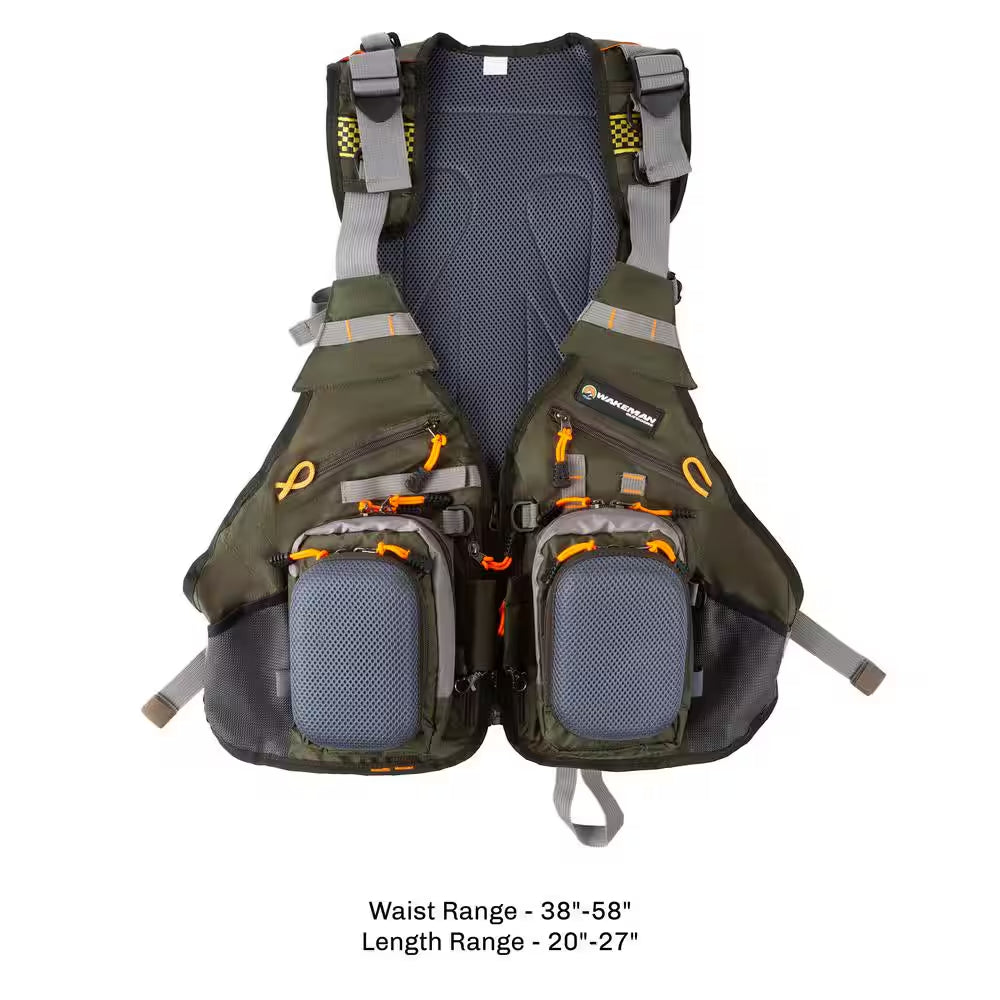 16-Pocket Lightweight Tackle Fishing Vest