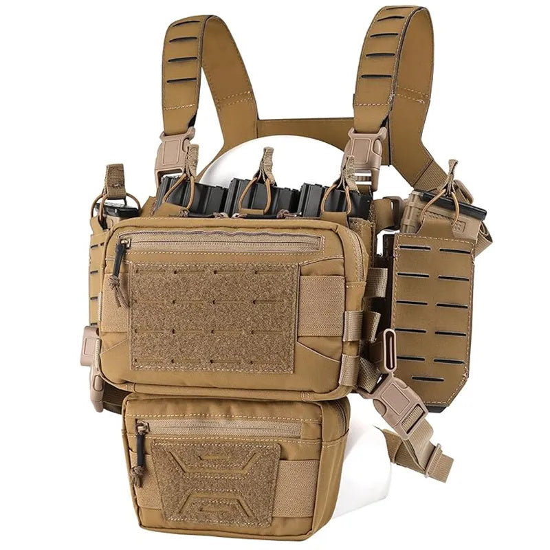 Chest Rig Tactical Chest Rig Molle Modular Micro Fight Chest Rigs With Magazine Pouch For Outdoor Hunting Aisoft