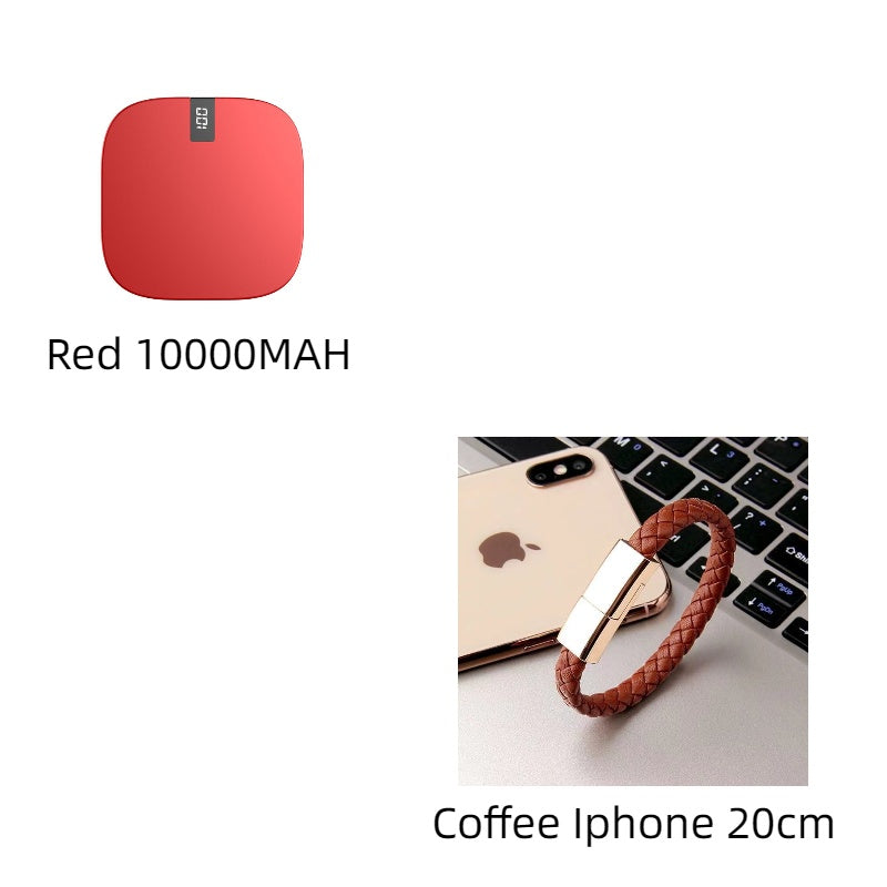 10000 mAh Mini Power Bank Fast Input Digital Display Powerbank